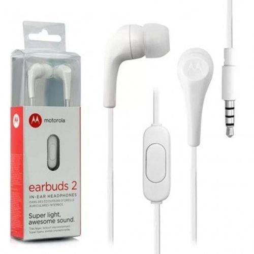 Fone de Ouvido Motorola Earbuds 2 - Sh006wh Branco é bom? Vale a pena?