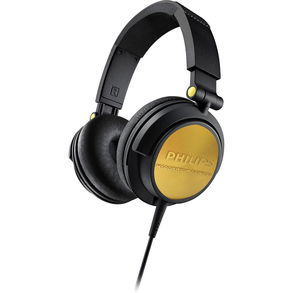 Fone de Ouvido Philips Headphone Preto com Dourado - Over Ear é bom? Vale a pena?