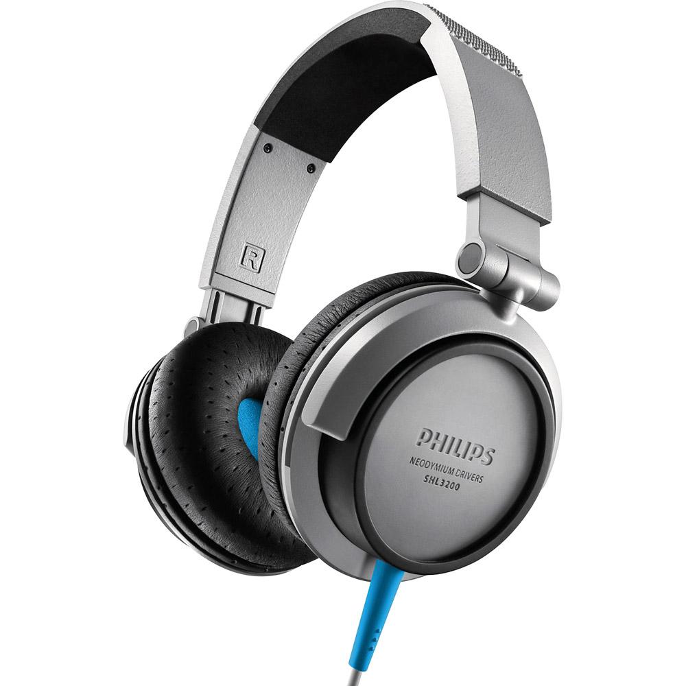 Fone de Ouvido Philips Supra Auricular para DJ Prata - SHL3200 é bom? Vale a pena?