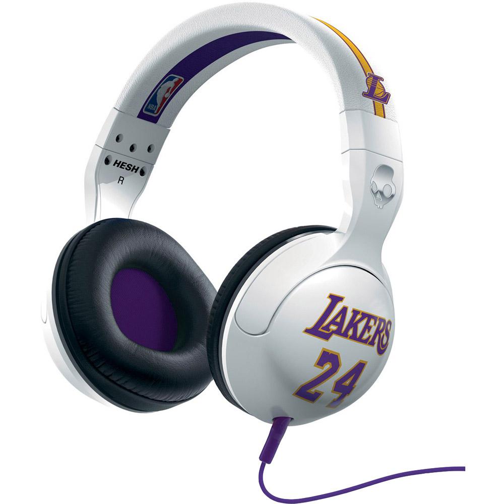Fone de Ouvido Skullcandy Headphone Hesh NBA Lakers Kobe Bryant Branco com Roxo é bom? Vale a pena?
