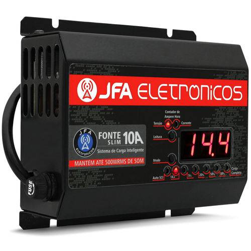 Fonte Automotiva Jfa 10a Slim 500w Carregador de Baterias Bivolt Automático Led Voltimetro Amperimet é bom? Vale a pena?