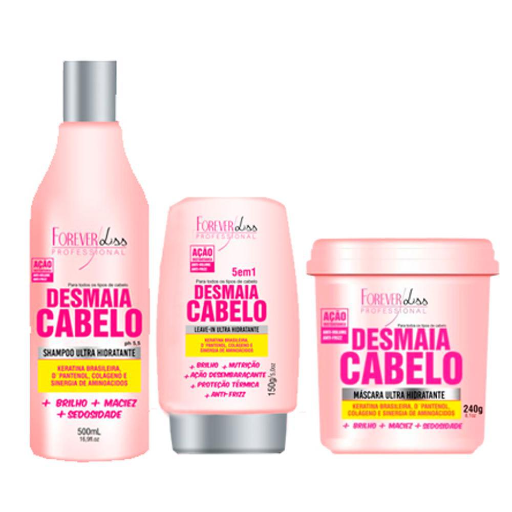 → Forever Liss - Kit Desmaia Cabelo (Shampoo 500ml + Leave-In 150g ...