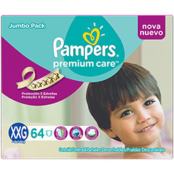 Fralda Pampers Premium Care Jumbo XXG 64 Unidades é bom? Vale a pena?