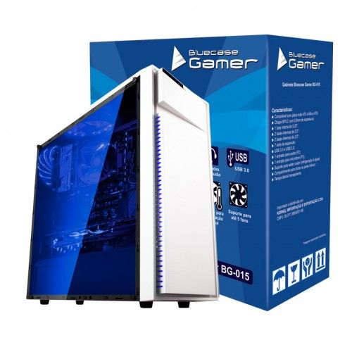 Gabinete Gamer Bg-015 Bluecase Torre Pc Gamer White é bom? Vale a pena?