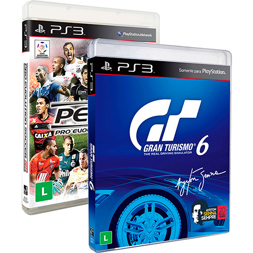 Game Gran Turismo 6 + Pro Evolution Soccer 2014 - PS3 é bom? Vale a pena?