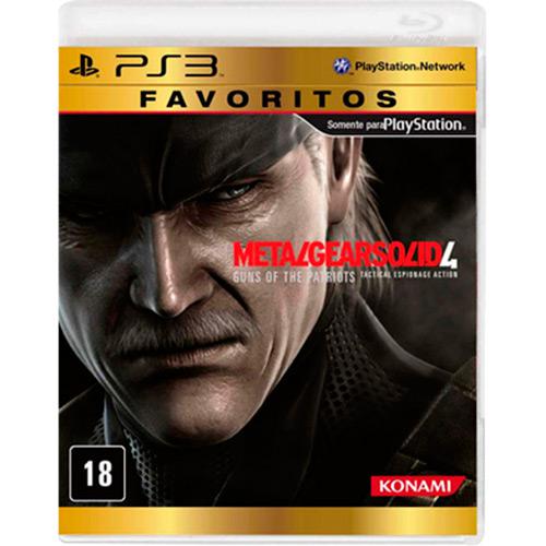 Game - Metal Gear Solid 4: Favoritos - PS3 é bom? Vale a pena?