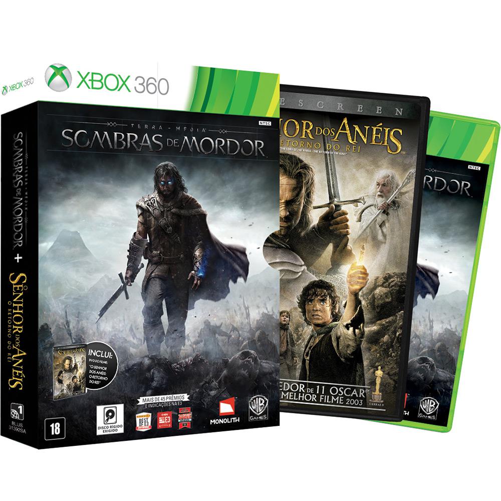 Game - Terra-Média: Sombras de Mordor + DVD do Filme O Senhor dos Anéis: O Retorno do Rei - XBOX 360 é bom? Vale a pena?
