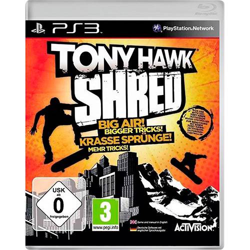 Game Tony Hawk - Shred - PS3 é bom? Vale a pena?