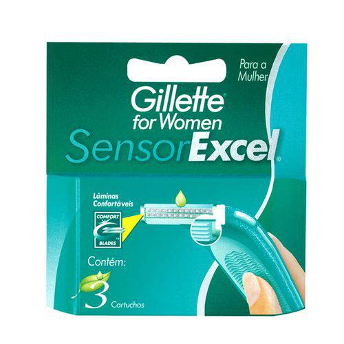 Gillette Carga Sensor Excel For Women C/3 é bom? Vale a pena?
