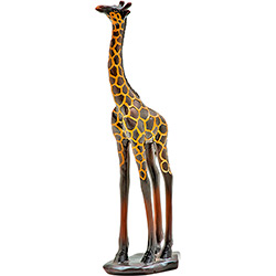 Girafa Decorativa de Resina Marrom/Amarelo - BTC é bom? Vale a pena?