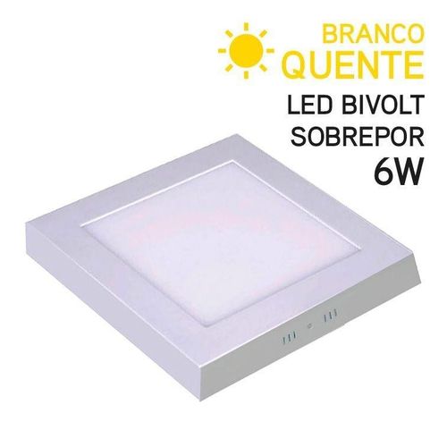 Global Plafon LED Sobrepor Quadrado 6W Bivolt Branco Quente 9,5cm é bom? Vale a pena?