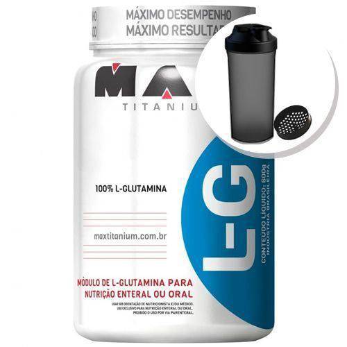 Glutamina L-g - 600g + Coqueteleira 600ml Preta - Max Titanium é bom? Vale a pena?
