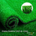 Grama Sintética Decorativa Repgrass Artificial 2 X 7,5 M ( 15 M² ) 12 Mm Verde é bom? Vale a pena?