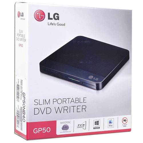 Gravador Dvd Externo Slim Portable Writer Usb 2.0 8x Preto | Gp50nb40 | Lg é bom? Vale a pena?