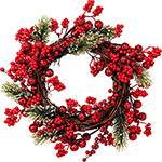 Guirlanda Frutinhas Vermelhas e Folhas Verdes, 31cm - Christmas Traditions é bom? Vale a pena?