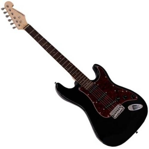 Guitarra Stratocaster Escudo Turtoise Preta Ggx-1s Giannini é bom? Vale a pena?