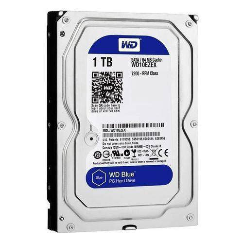 HD Interno Wd Blue Wd10ezex 3.5" de 1tb P/ Desktop com Sata 6.0gb/s + Cache de 64mb é bom? Vale a pena?