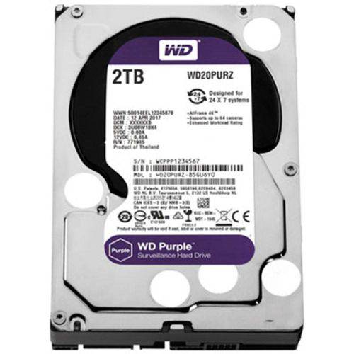 HD 2TB Sata 3 W. Digital WD20PURZ Purple é bom? Vale a pena?