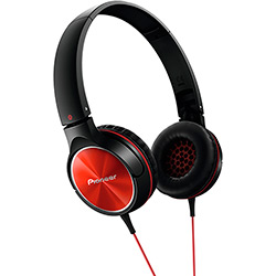 Headphone Dobrável Pioneer Preto/Vermelho - SE-MJ522-R é bom? Vale a pena?