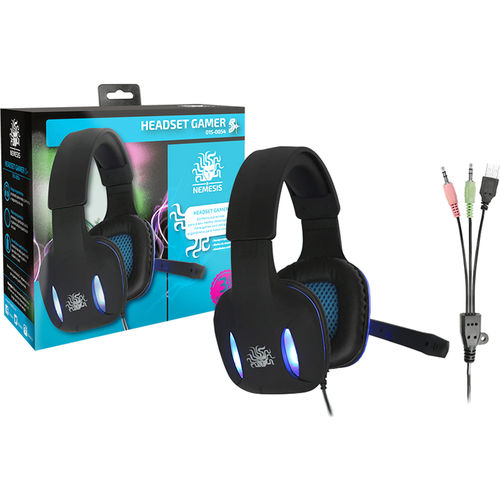 Headset Gamer Preto com Luz de Led Azul NM-2190 - Nemesis é bom? Vale a pena?