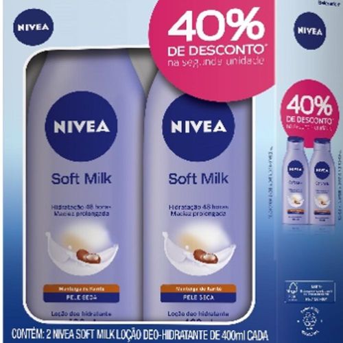 Hid Nivea Soft Milk 400ml C/2 C/40% Desc é bom? Vale a pena?