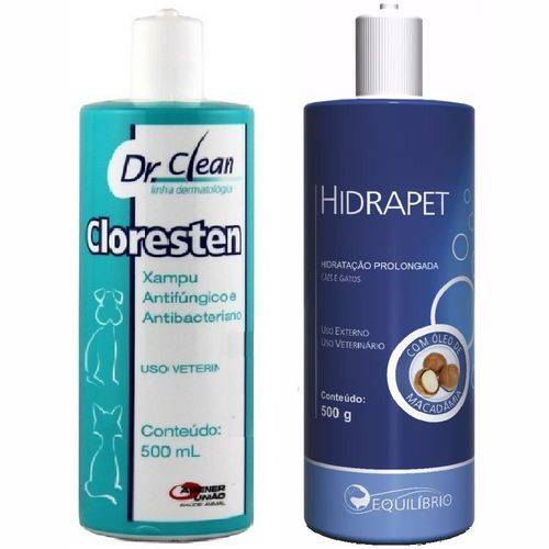 Hidrapet Creme Hidratante 500 Ml+ Shampoo Cloresten 500 Ml Kit Agener é bom? Vale a pena?
