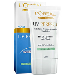 Hidratante Protetor Avançado Pele Mista a Oleosa FPS30 UV Perfect 30ml - Dermo Expertise - L