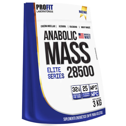 Hipercalórico Anabolic Mass 28500 3kg - Profit Labs é bom? Vale a pena?