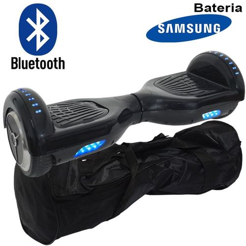 Hoverboard Skate Elétrico 2 Rodas 6,5 Polegadas Bluetooth Importway Bateria Samsung Preto Bolsa Led é bom? Vale a pena?
