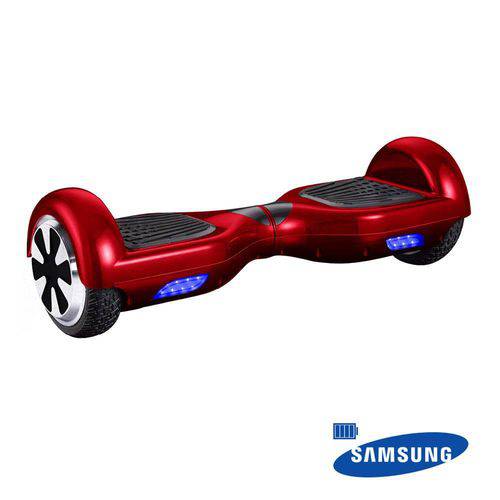 Hoverboard Vermelho Skate Elétrico Smart Balance Scooter - Bateria com Célula Original Samsung é bom? Vale a pena?