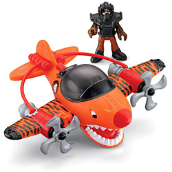 Imaginext Aviões Médios Sky Racer - Tubarão Tigre - Mattel é bom? Vale a pena?