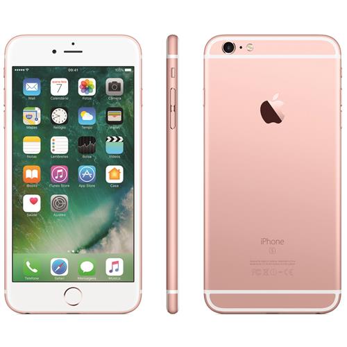 iPhone 6s Plus Apple com 128GB, Tela 5,5” HD com 3D Touch, iOS 9, Sensor Touch ID, Câmera iSight 12MP, Wi-Fi, 4G, GPS, Bluetooth e NFC - Ouro Rosa é bom? Vale a pena?