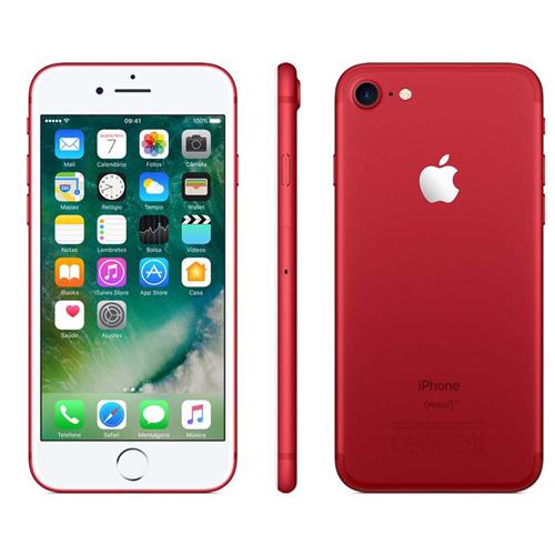 iPhone 7 Apple Red com 128GB, Tela Retina HD de 4,7” com 3D Touch, iOS 10, Sensor Touch ID, Câmera 12MP, Resistente à Água, 4G LTE e NFC – Vermelho é bom? Vale a pena?