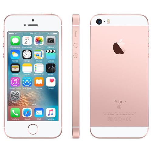 iPhone SE Apple com 64GB, Tela 4”, iOS 9, Sensor de Impressão Digital, Câmera iSight 12MP, Wi-Fi, 3G/4G, GPS, MP3, Bluetooth e NFC - Ouro Rosa é bom? Vale a pena?