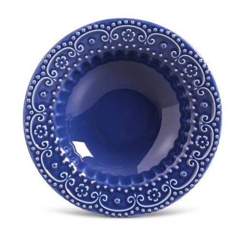 Jogo de Pratos Fundos Esparta Porto Brasil Cerâmica Azul Marinho 6 Peças é bom? Vale a pena?