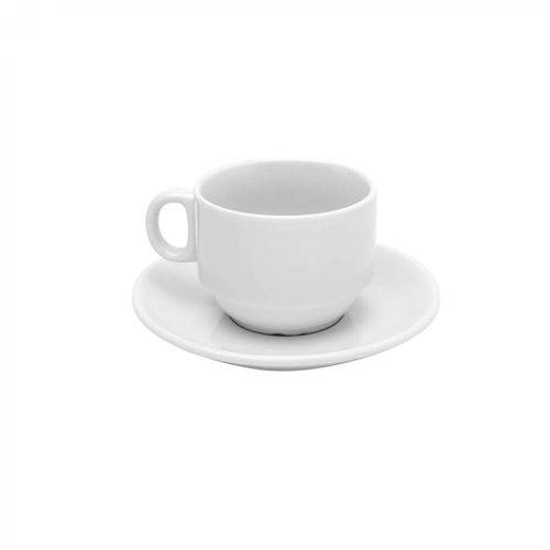 Jogo de Xícaras de Café com Pires Porcelana 12 Peças 180ml Rojemac Branco é bom? Vale a pena?