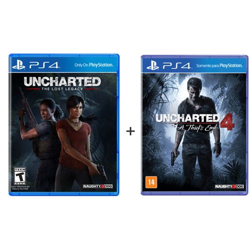 Jogo Uncharted 4 + Uncharted The Lost Legacy é bom? Vale a pena?