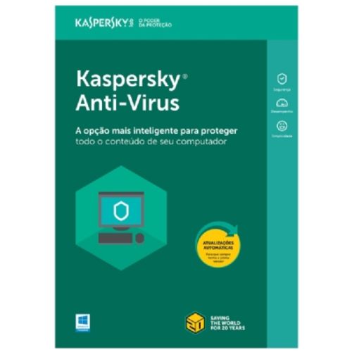 Kaspersky Anti-Virus 2018 - 3 PC - 1 Ano - Digital para Download é bom? Vale a pena?