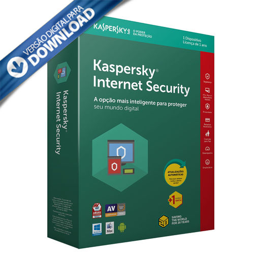 Kaspersky Internet Security 2019- Multidispositivos 1 Disp Download é bom? Vale a pena?