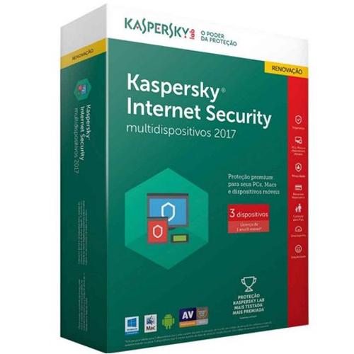 Kaspersky Internet Security - Multidispositivos 2017 - 3 Disp Renovação é bom? Vale a pena?