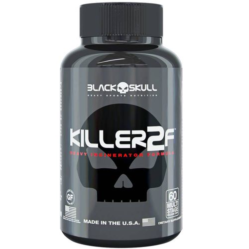 Killer 2f 60 Caps- Black Skull Thermogenico Importado é bom? Vale a pena?