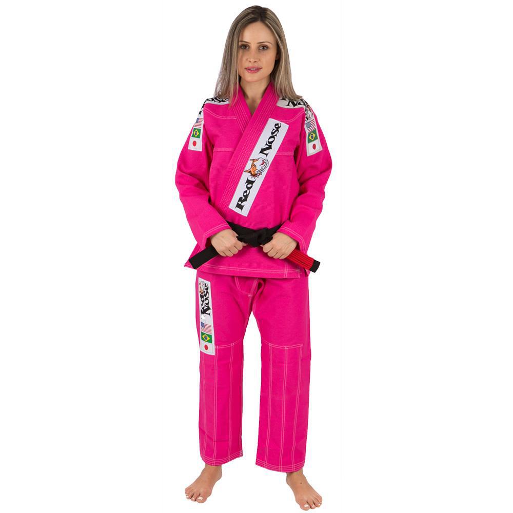 Kimono Feminino Red Nose Top World Jiu-Jitsu - Pink - A2 é bom? Vale a pena?