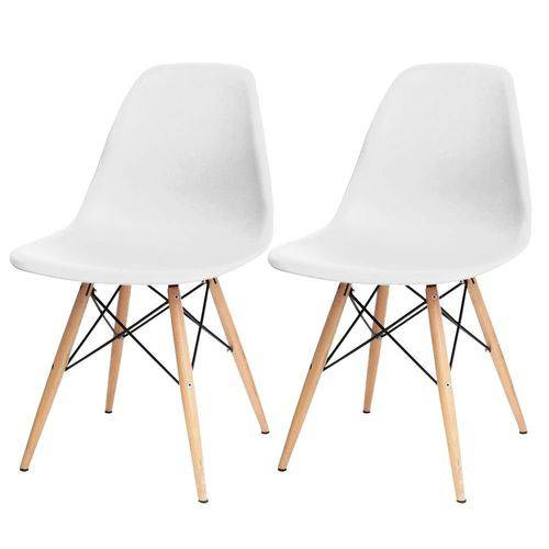 Kit 02 Cadeiras Decorativas Eiffel Charles Eames Branco com Pés de Madeira - Lym Decor é bom? Vale a pena?