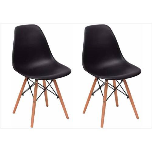 Kit 02 Cadeiras Eiffel Charles Eames Preta com Base de Madeira Dsw é bom? Vale a pena?