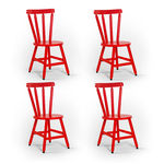Kit 04 Cadeiras França - Vermelha - Btb Móveis é bom? Vale a pena?