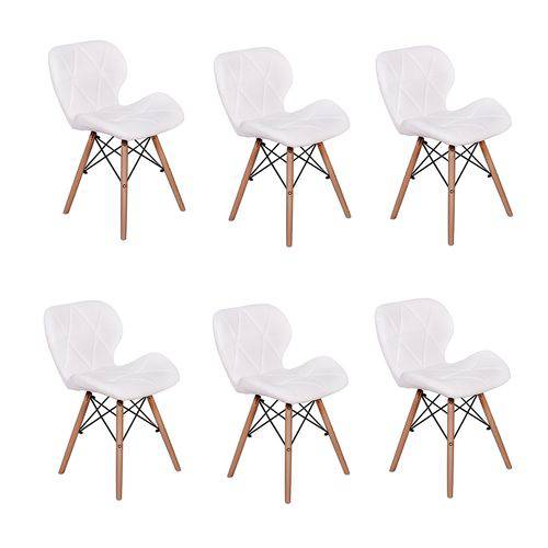 Kit 06 Cadeiras Charles Eames Eiffel Slim Wood Estofada - Branca é bom? Vale a pena?