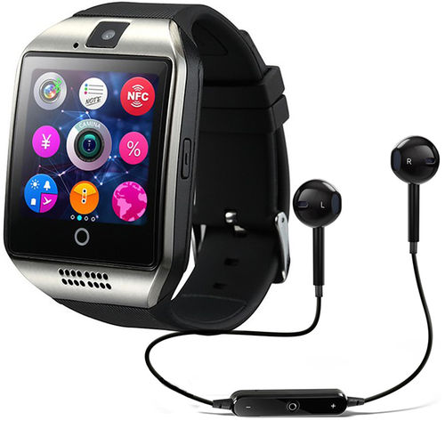 Kit 1 Relógio Smartwatch Q18 + 1 Fone Bluetooh - Desbloqueado Chip Touch é bom? Vale a pena?