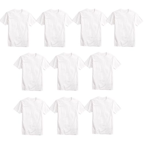 Kit 10 Camisetas Básicas Masculina T-shirt 100% Algodão Branca Tee é bom? Vale a pena?