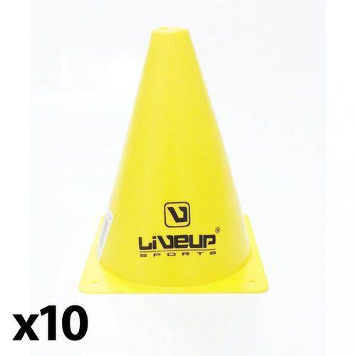 Kit 10 Cone Esportivo 18cm Treino Agilidade Amarelo - LiveUp é bom? Vale a pena?