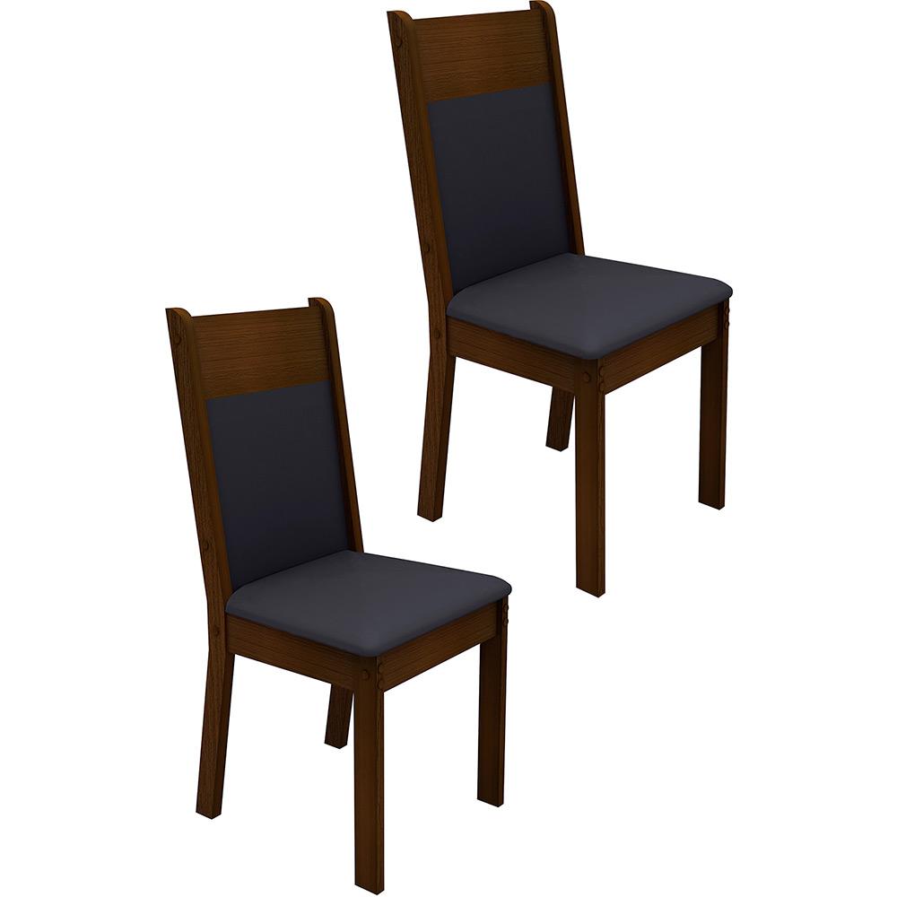 Kit 2 Cadeiras de Jantar Veneza Preto/Imbuia - Madesa é bom? Vale a pena?